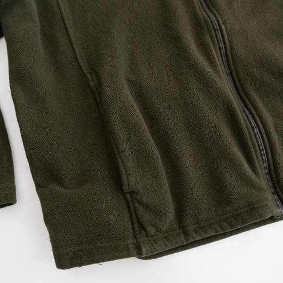 Bass Pro Shop Olive Green Zip Up Fleece Sweater XL - Picture 7 of 9